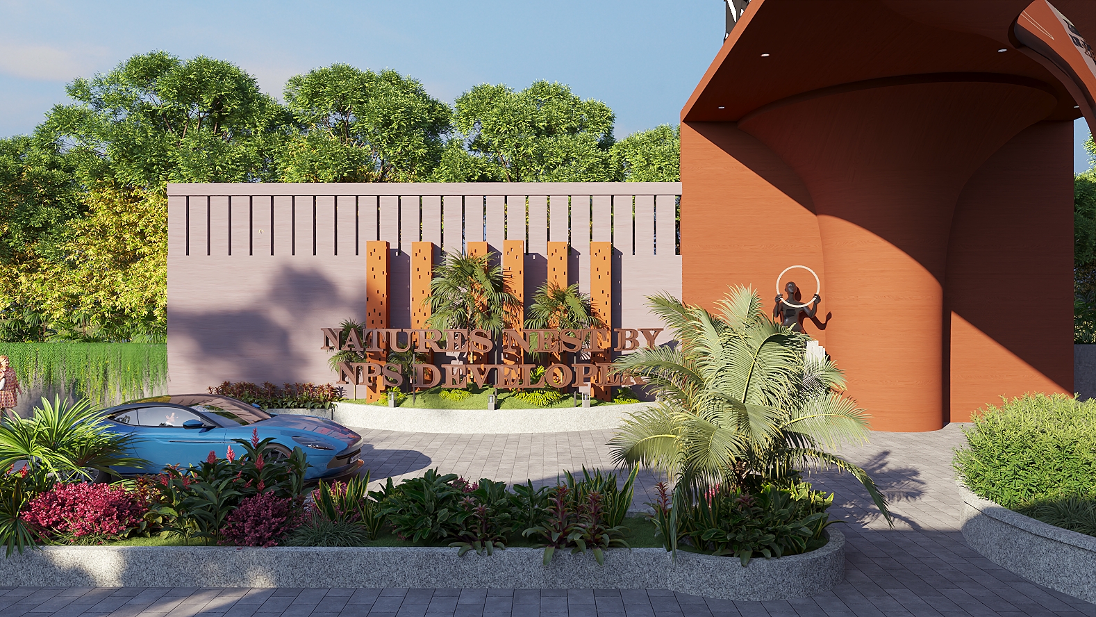 NPS Natures Nest 3.5 Acre Stadium Cricket Sports Arena Aerial View East Bangalore