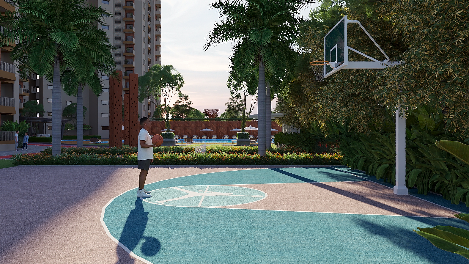 NPS Natures Nest Basketball Court Sports Amenity East Bangalore