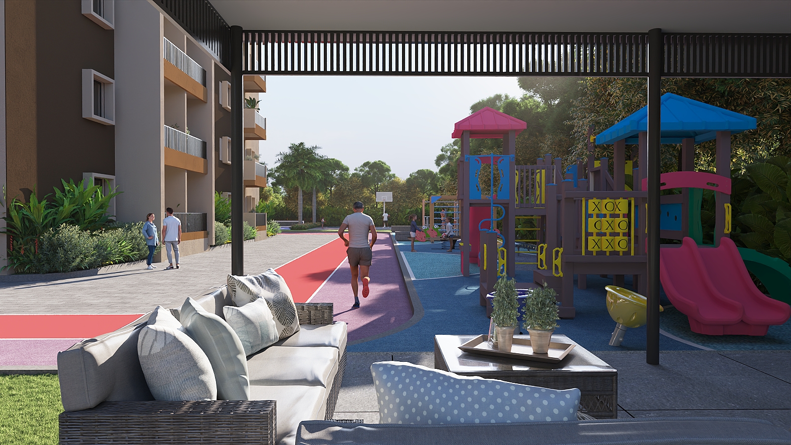 NPS Natures Nest Kids Play Zone Running Track Family Community East Bangalore